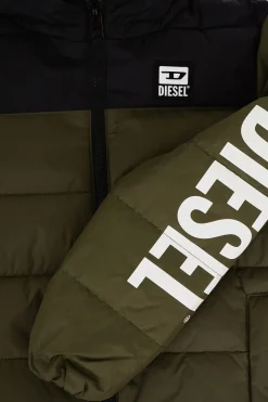 Giubbotto JULPS Bicolore Trapuntato con Logo a Contrasto></noscript>Diesel Kids Outlet