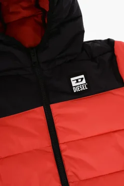 Giubbotto JULPS Bicolore Imbottito con Logo Stampato>Diesel Kids Fashion