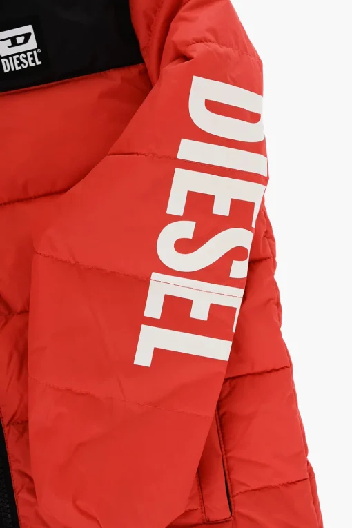 Giubbotto JULPS Bicolore Imbottito con Logo Stampato>Diesel Kids Fashion