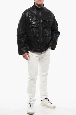 Giubbotto Multitasca LOOSE WASHED in Pelle></noscript>Neil Barrett Sale