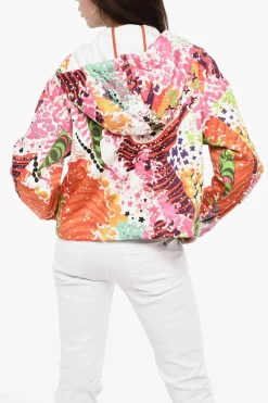 Giubbotto Oversize a Fantasia con Cappuccio>Dsquared2 New