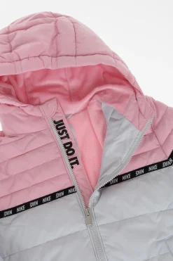 New Giubbotto Puffer Bicolore con Chiusura Zip Abbigliamento