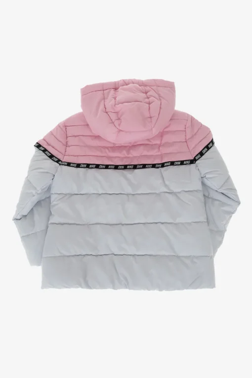 New Giubbotto Puffer Bicolore con Chiusura Zip Abbigliamento