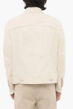 Giubbotto Slim Fit in Twill di Cotone con Bottoni Logati>Neil Barrett Best