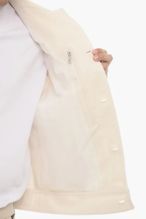 Giubbotto Slim Fit in Twill di Cotone con Bottoni Logati>Neil Barrett Best
