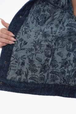 Giubbotto TATTOO in Denim Ricamato></noscript>Off-White Outlet