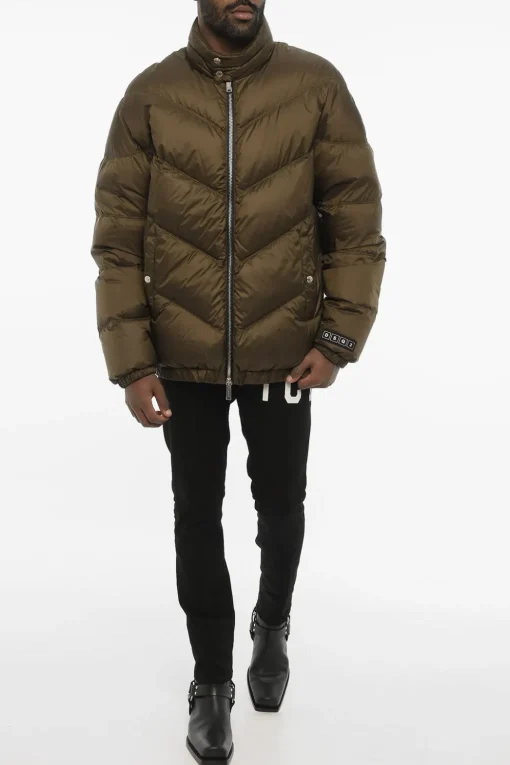 Giubbotto Trapuntato con Chiusura Zip e Monogram>Dsquared2 Best