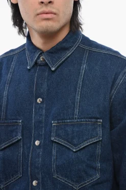 Best Giubbotto TRISTO In Denim Utility Uomo Giubbotti