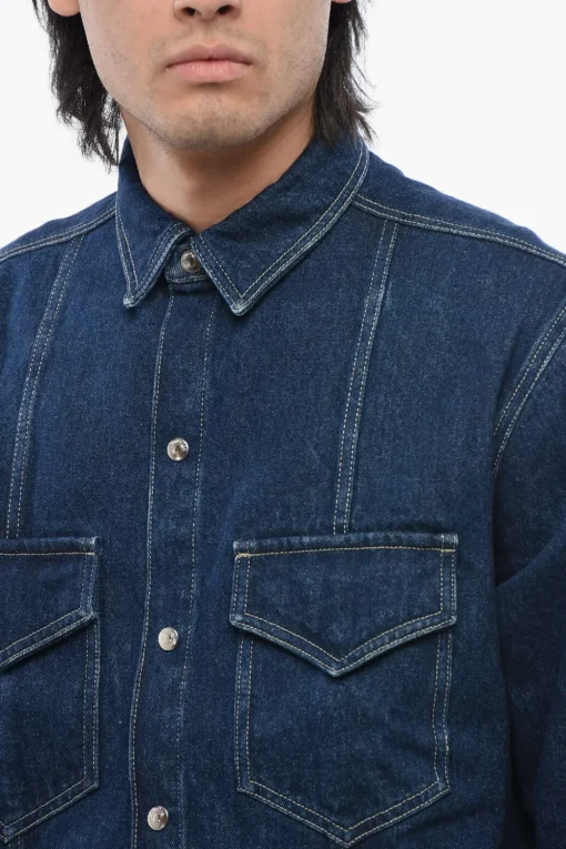 Best Giubbotto TRISTO In Denim Utility Uomo Giubbotti