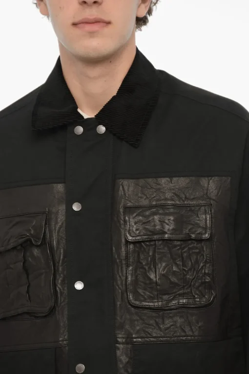 Outlet Giubbotto Utility con Colletto a Cote Uomo Giubbotti