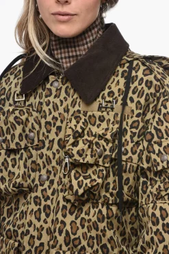 Discount Giubbotto Utility con Fantasia Animalier Donna Giubbotti