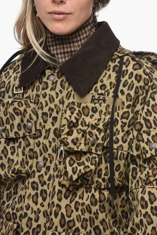 Discount Giubbotto Utility con Fantasia Animalier Donna Giubbotti