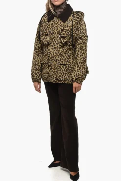 Discount Giubbotto Utility con Fantasia Animalier Donna Giubbotti