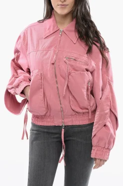 Giubbotto Utility In Cotone con Manche Bishop>Blumarine Sale