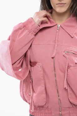 Giubbotto Utility In Cotone con Manche Bishop></noscript>Blumarine Sale