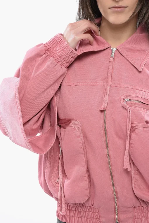 Giubbotto Utility In Cotone con Manche Bishop>Blumarine Sale