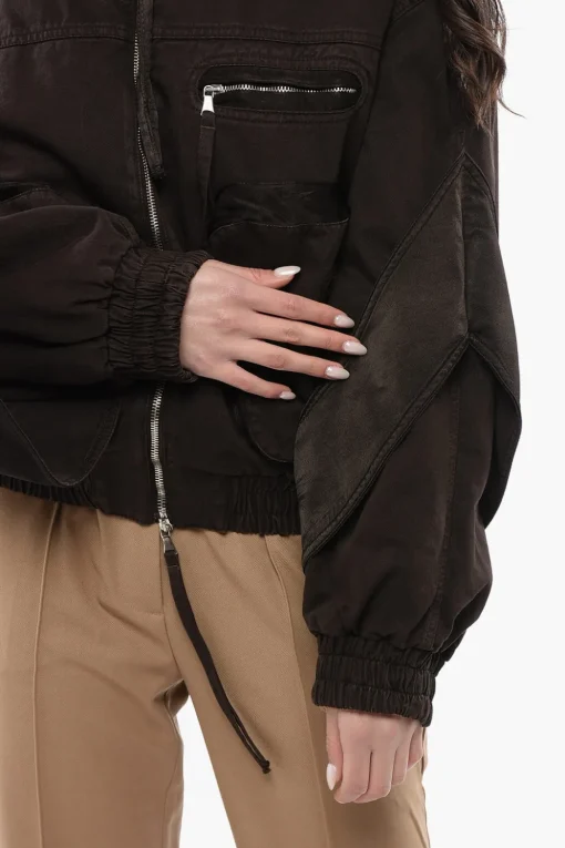 Discount Giubbotto Utility In Cotone con Manche Bishop Donna Giubbotti