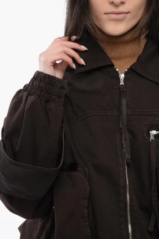 Discount Giubbotto Utility In Cotone con Manche Bishop Donna Giubbotti