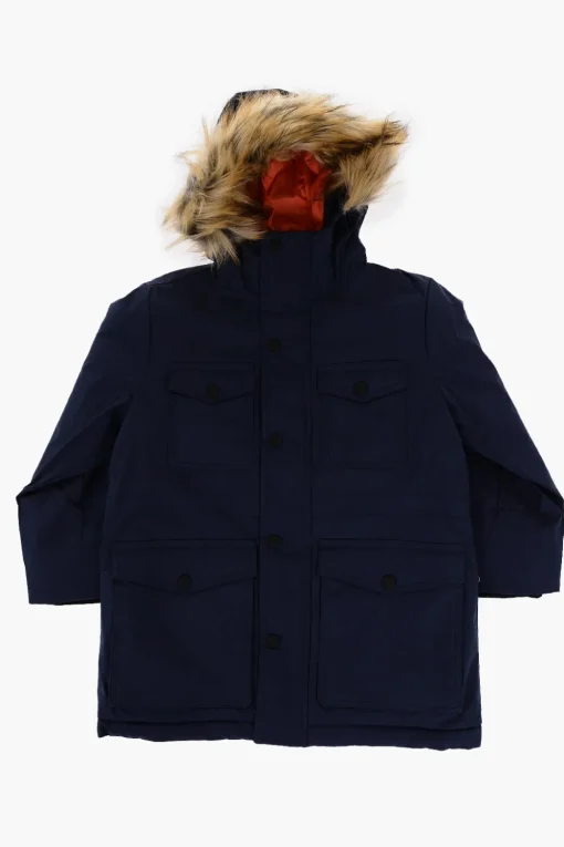 Giubbotto Utility JASTER in Tinta Unita con Dettaglio in Ecopelliccia>Diesel Kids Fashion