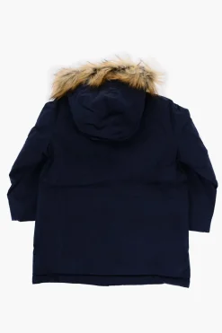 Giubbotto Utility JASTER in Tinta Unita con Dettaglio in Ecopelliccia></noscript>Diesel Kids Fashion