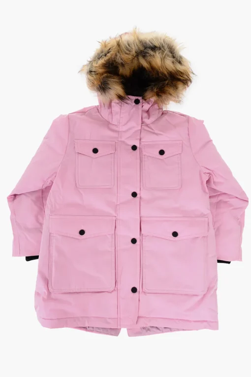 Giubbotto Utility JPERTS Imbottito con Dettaglio in Ecopelliccia>Diesel Kids Outlet