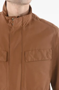 Giubbotto Utility WALT in Misto Cotone con Abbottonatura Nascosta></noscript>Corneliani Online