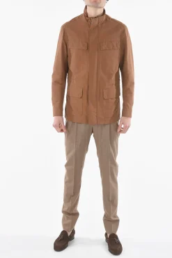 Giubbotto Utility WALT in Misto Cotone con Abbottonatura Nascosta></noscript>Corneliani Online
