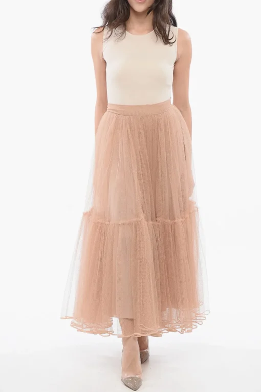 Gonna A Cerchio Lunga In Mesh>Dior Outlet