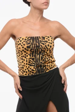 Gonna Copricostume in Nylon Stretch a Fantasia Animalier>Dsquared2 Discount