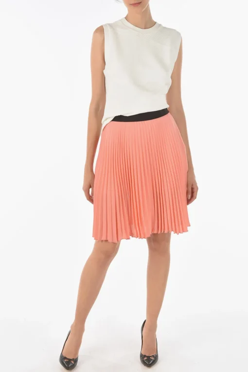 Outlet Gonna CREPE PLISSE' Plissettata con Pantaloncino Donna Gonne