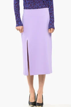 Hot Gonna Dritta Midi con Spacco Donna Gonne