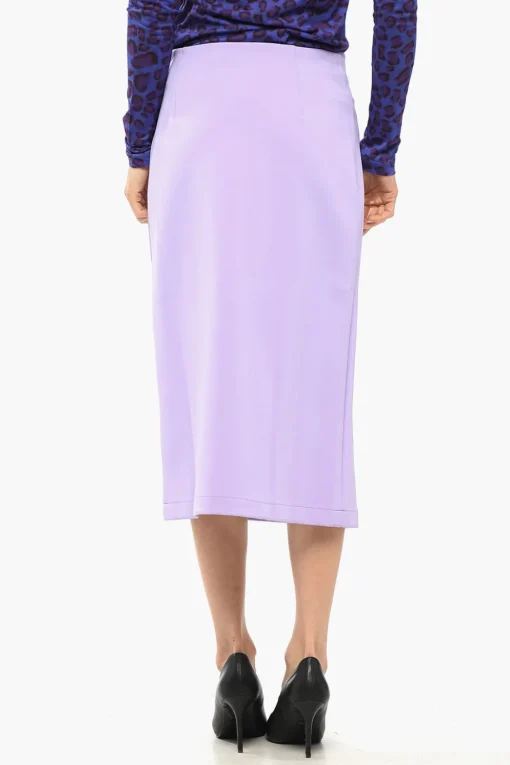 Hot Gonna Dritta Midi con Spacco Donna Gonne