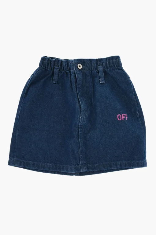 Online Gonna In Denim con Passanti Abbigliamento