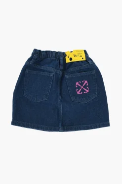 Online Gonna In Denim con Passanti Abbigliamento