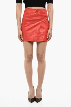 Gonna In Pelle Martellata A Portafoglio>Dsquared2 Online