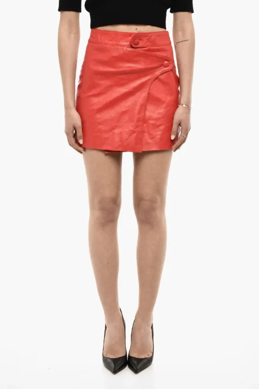 Gonna In Pelle Martellata A Portafoglio>Dsquared2 Online