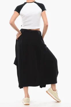 Gonna in Pile Asimmetrica con Pieghe>Yohji Yamamoto New