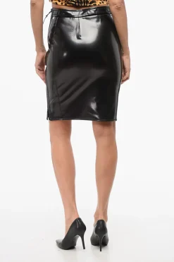 Best Gonna in Similpelle con Chiusura Zip Donna Gonne