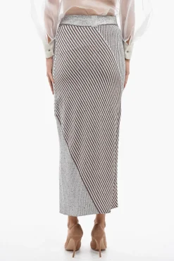Hot Gonna Lunga SAND Elasticizzata Con Cintura Donna Gonne