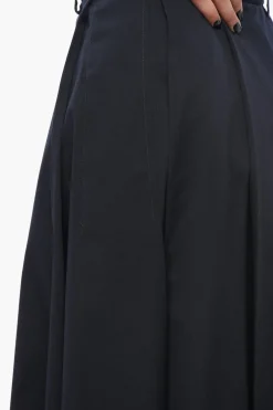Sale Gonna Midi HENRIQUE in Cotone Stretch con Pieghe Donna Gonne