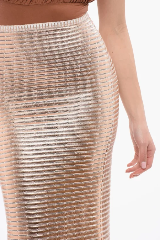 Hot Gonna Midi Laminata Donna Gonne