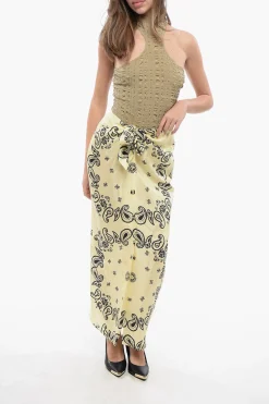 Gonna Pareo NICOLET in Seta Motivo Bandana></noscript>Nanushka Sale