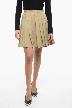 Discount Gonna Plissé con Chiusura a Portafoglio Donna Gonne