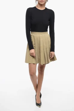 Discount Gonna Plissé con Chiusura a Portafoglio Donna Gonne