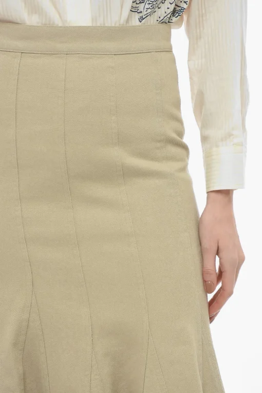 Online Gonna Svasata ACCIAIO con Fondo Grezzo Donna Gonne