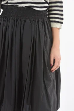 New Gonna Svasata in Popeline di Cotone con Elastico in Vita Donna Gonne