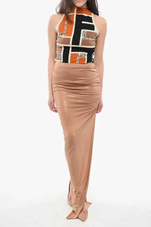 Gonna SVITA con Spacco e Dettaglio Raccolto>Rick Owens Sale