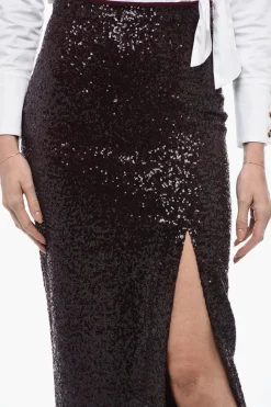 Online Gonna TILO in Paillettes con Spacco Frontale Donna Gonne