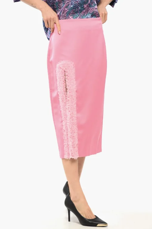 Hot Gonna Tubino HOLLYWOOD con Spacco in Tulle Donna Gonne