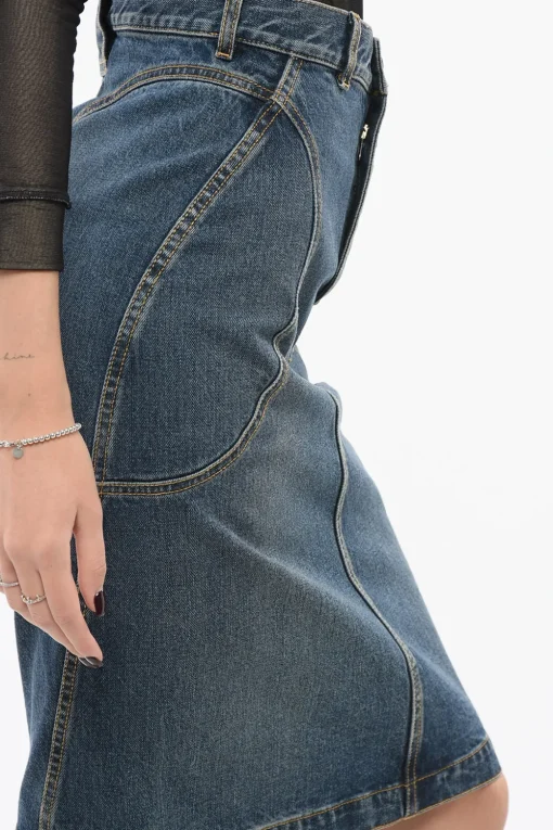 Discount Gonna Tubino in Denim Donna Gonne